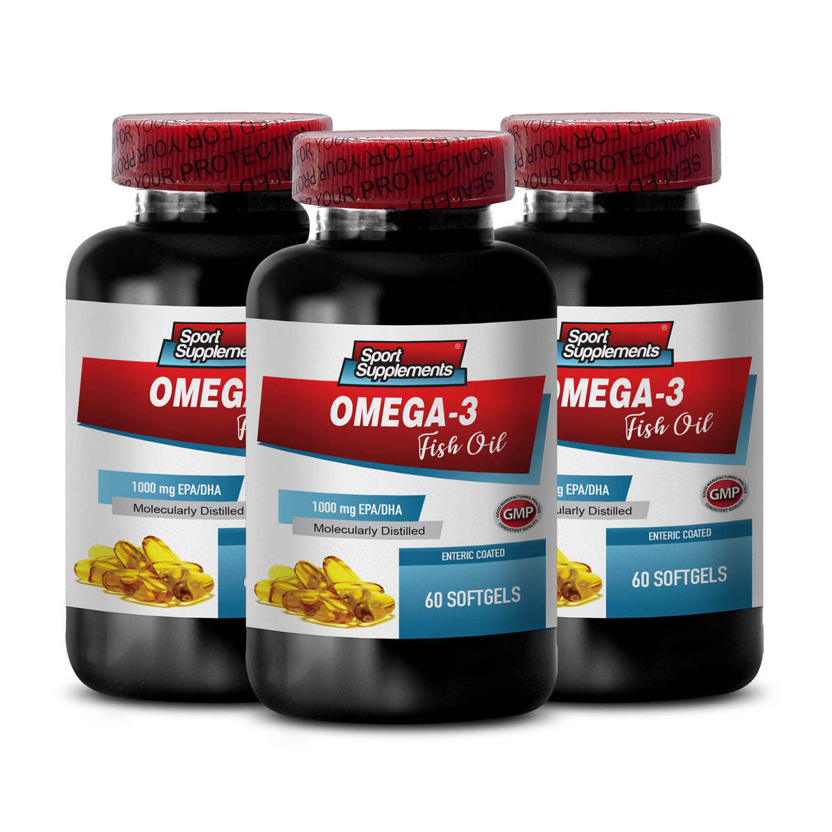 Sport Supplements Omega-3 8060 Fish Oil - 180 Softgels
