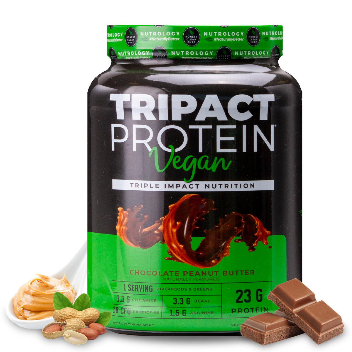 Nutrology TRIPACT Vegan Protein Powder - Organic Pea