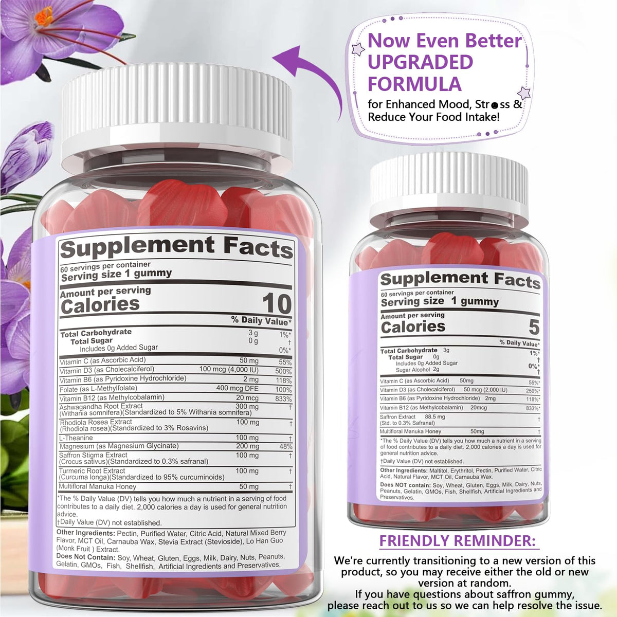 NEVISS Sugar Free Saffron Gummies