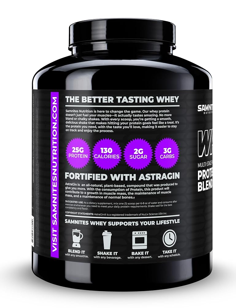 Samnites Nutrition Whey Protein Blend Fruity Cereal - 1.9 lb - image 3
