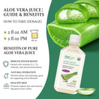 AloeCure Pure USDA Organic Aloe Vera Juice Supplement in Grape Flavor