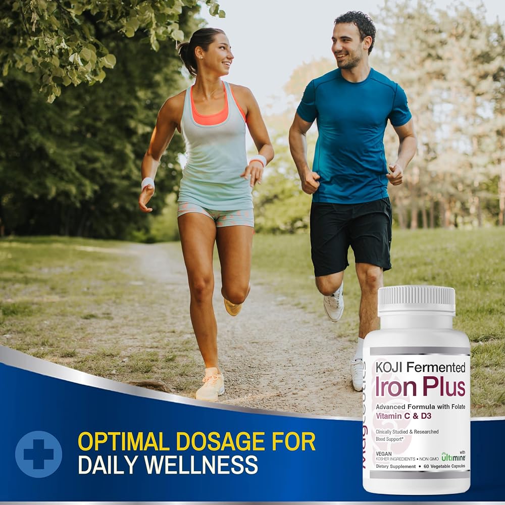 Magceutics Koji Fermented Iron with Vitamin C, D3 & Folate - 60 Capsules - image 5