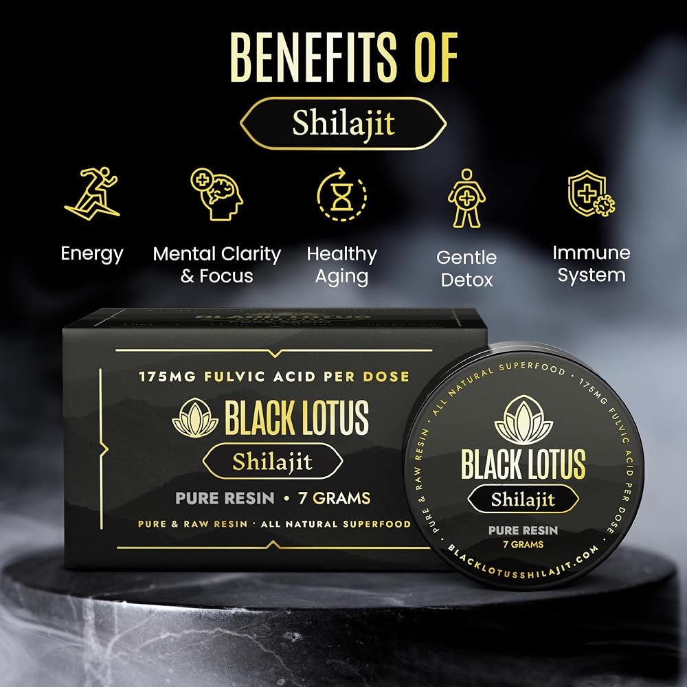 Black Lotus Pure Shilajit Resin for Energy & Focus - 10g - image 3