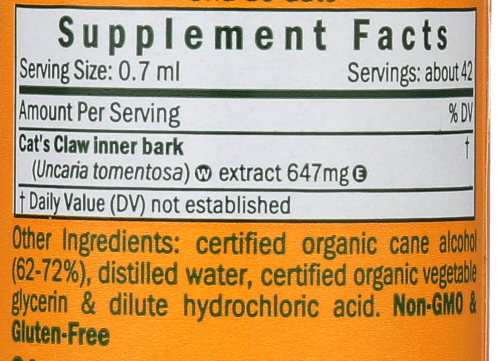 Herb Pharm Cat's Claw Extract Immune Support - 1 Fl Oz - image 3