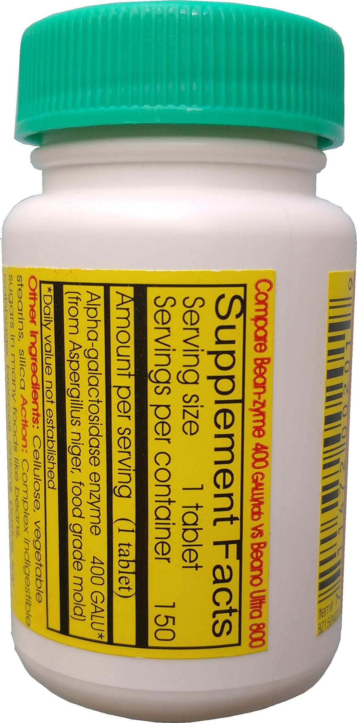 ValuePricedMeds Bean-Zyme Gas Relief Extra Strength - 150 Tablets - image 2