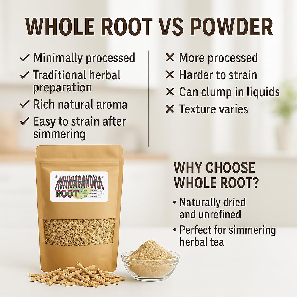 Alkaline Electrics Ashwagandha Root Organic Stress Relief - 4oz - image 3