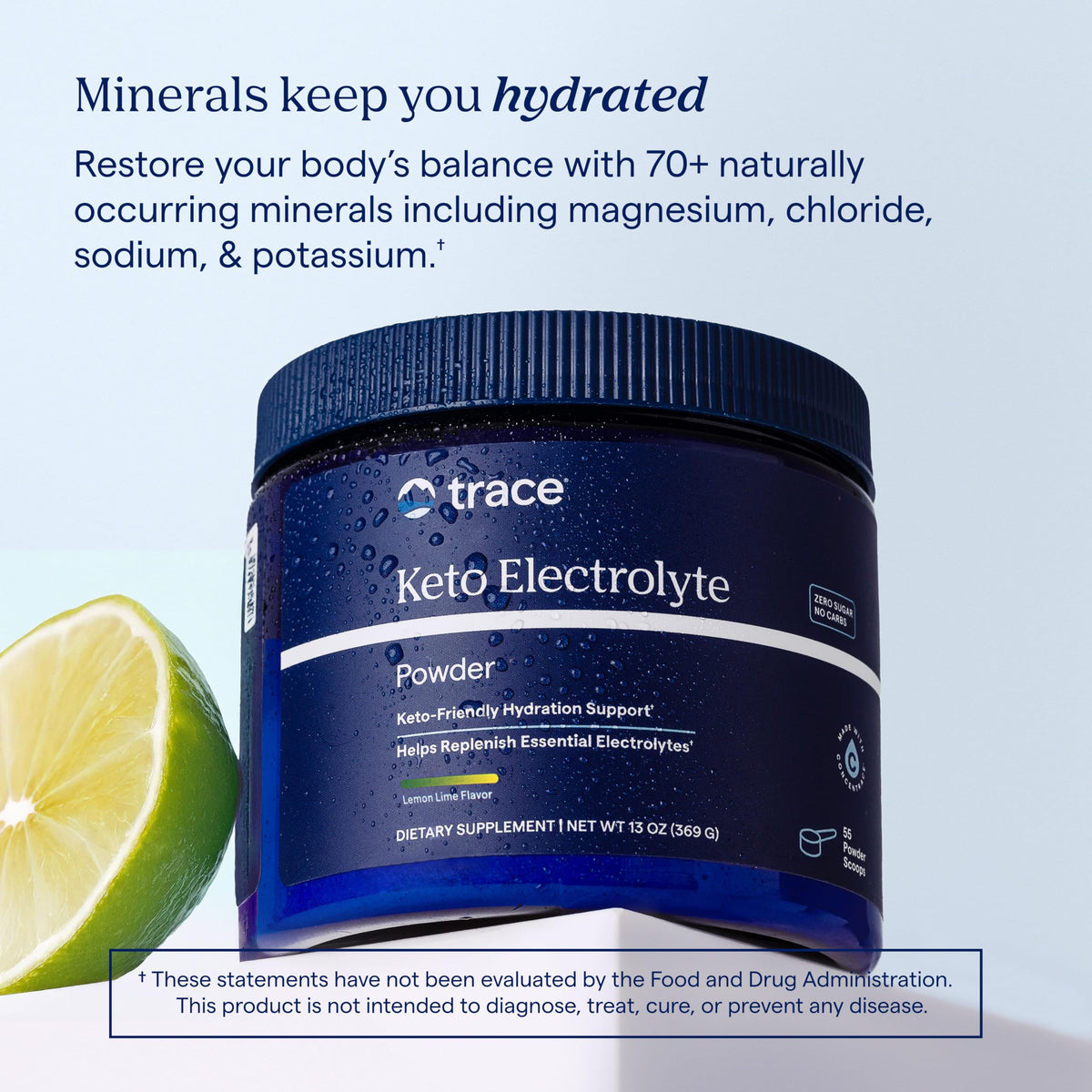 Trace Minerals Hydro Pak Keto Electrolyte Powder Lemon Lime - 55 Servings - image 5