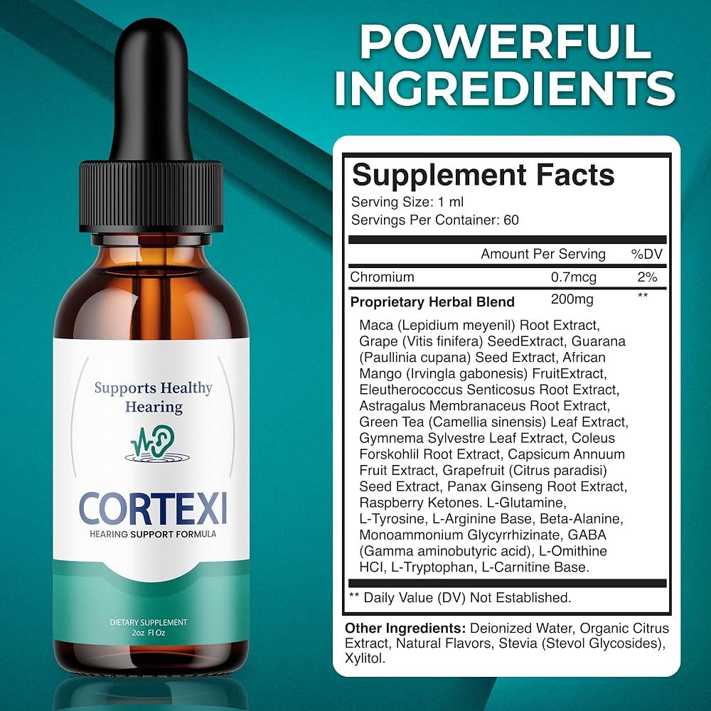 Purvia Cortexi Hearing Support Drops - 4oz - image 3