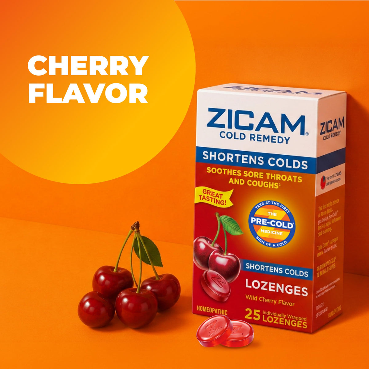 Zicam Cold Remedy Zinc Lozenges, Wild Cherry - 25 Count - image 7