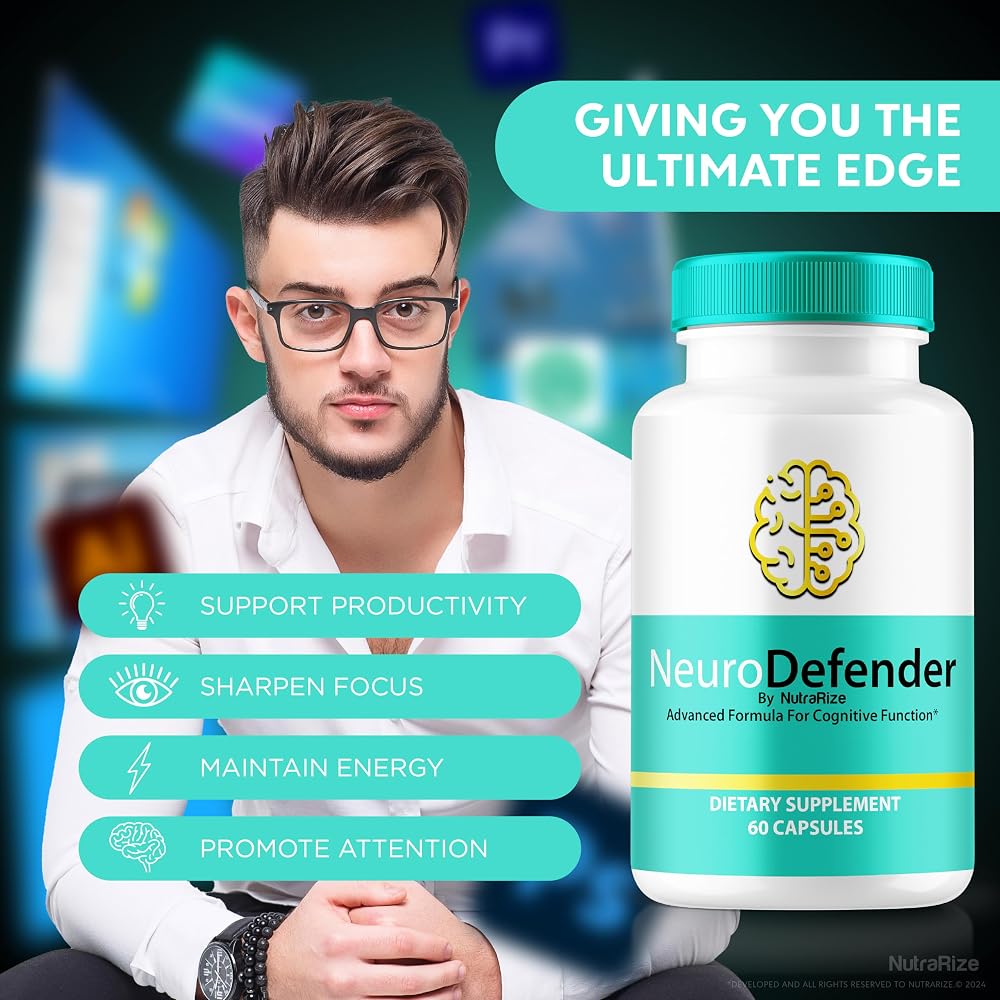 NutraRize Neuro Defender Pills Memory & Focus Support - 180 Capsules - image 4