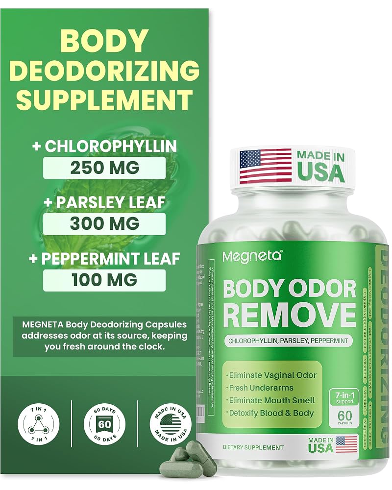 MEGNETA Body Deodorizing Supplement, Chlorophyll Supplement
