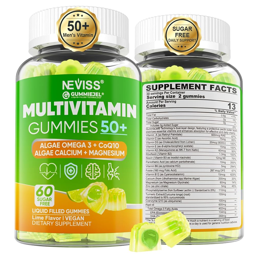 NEVISS Multivitamin for Men 50+ - 60 Gummies