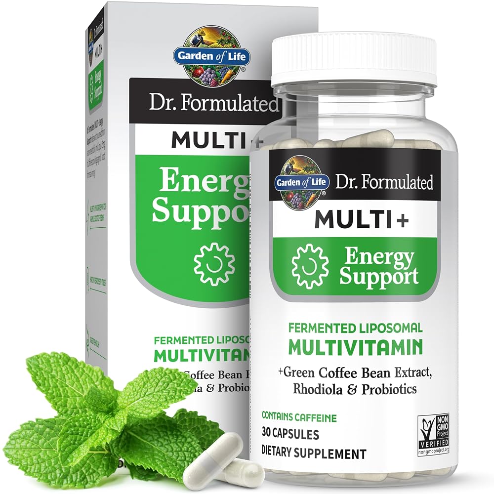Garden of Life Dr. Formulated Multi+ Energy Support - 30 Vegetarian Capsules