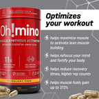 Oh!mino BCAA + EAA Amino Acid Supplement Stimulant-Free - 180 Capsules - image 8