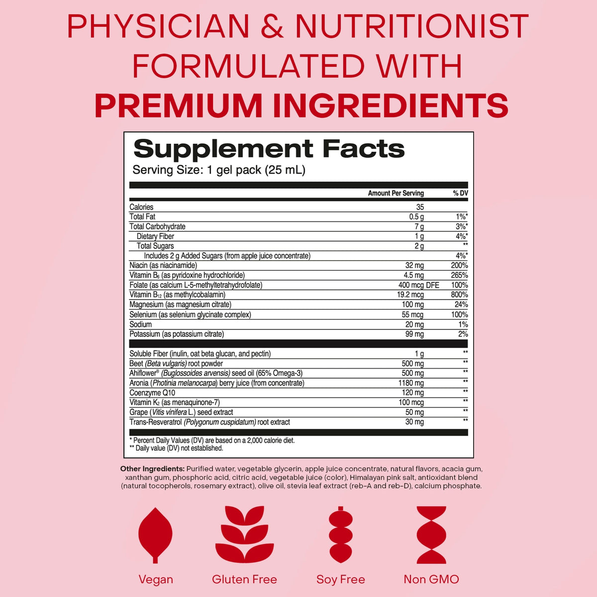 HealthyCell Heart & Vascular Health Daily Liquid Supplement - 30 Gel Packs - image 5