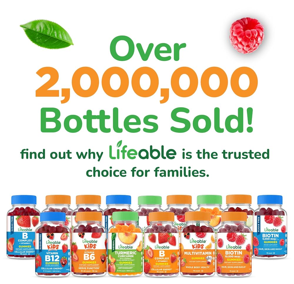 Lifeable Multivitamin with Iron Gummies for Women and Men - 90 Count - image 5