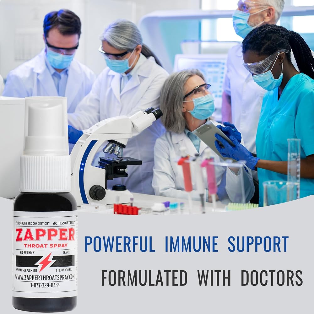 Zapper Throat Spray All-Natural Herbal with Colloidal Silver - 1 fl oz - image 4
