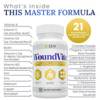 Zen Nutrients WoundVite Pre & Post Surgery Support - 60 Vegan Capsules - image 5