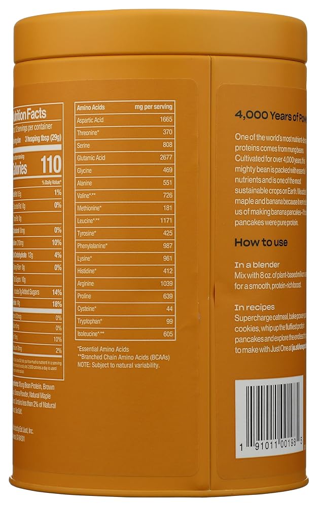 Eat Just Protein Powder Maple Banana Plant-Based - 12 oz - image 2