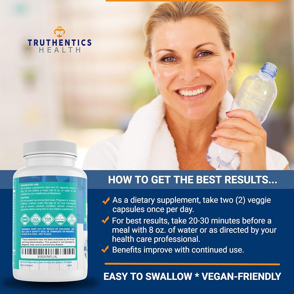 TRUTHENTICS Bye-Bye Stress Support Supplement for Women - 60 Capsules - image 8