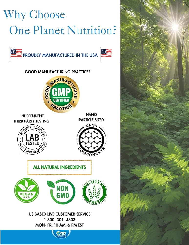 One Planet Nutrition Nano Energy 500 mg - 120 Vegetarian Capsules - image 6