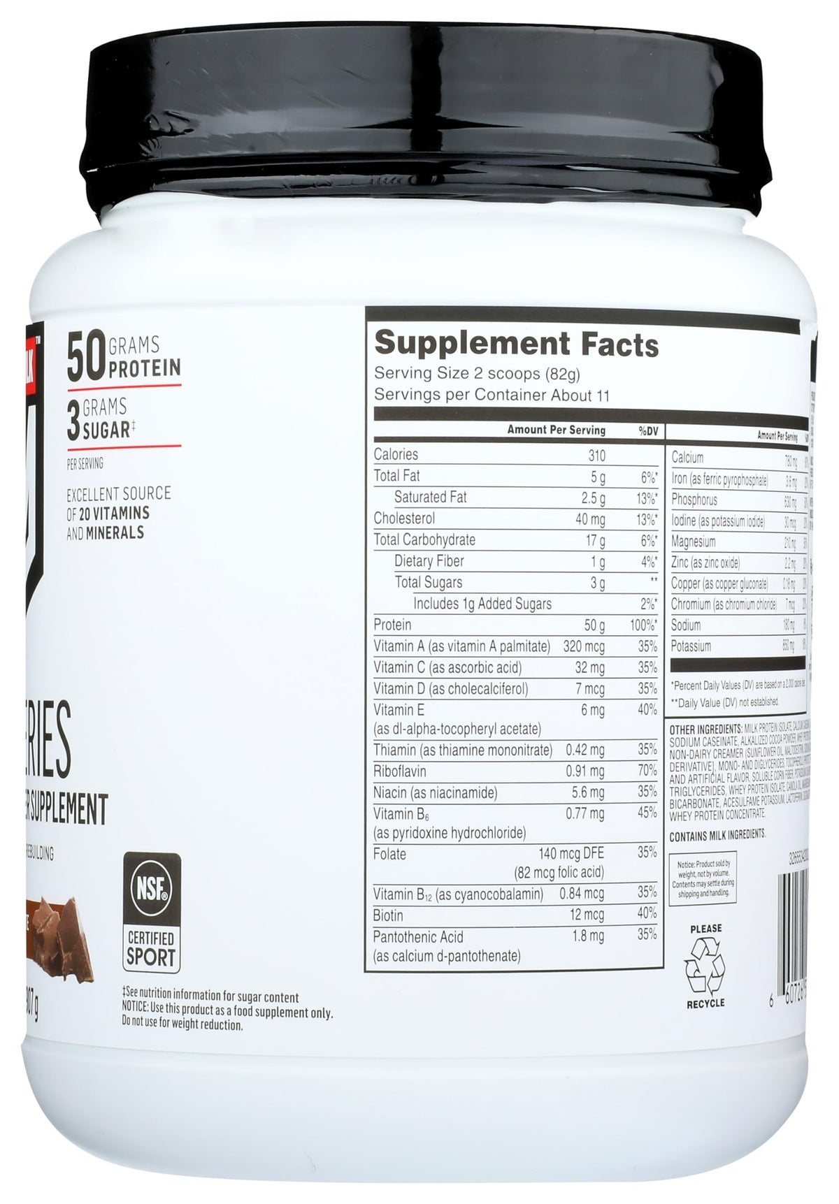 Muscle Milk Pro Series 50 Knockout Chocolate Protein Powder - 2 Pound - image 5