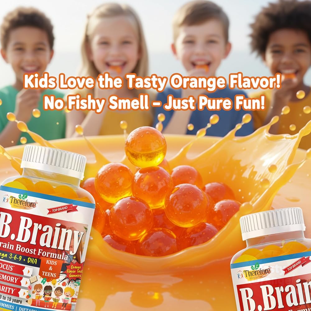 Therefore B.Brainy Focus Gummies for Kids & Teens - 60 Gummies - image 7