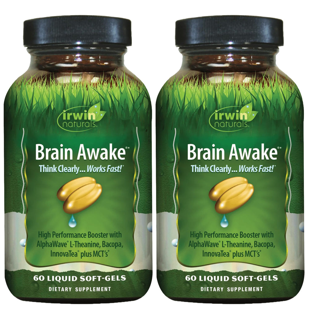 Irwin Naturals Brain Awake Focus & Concentration Supplement - 120 Softgels