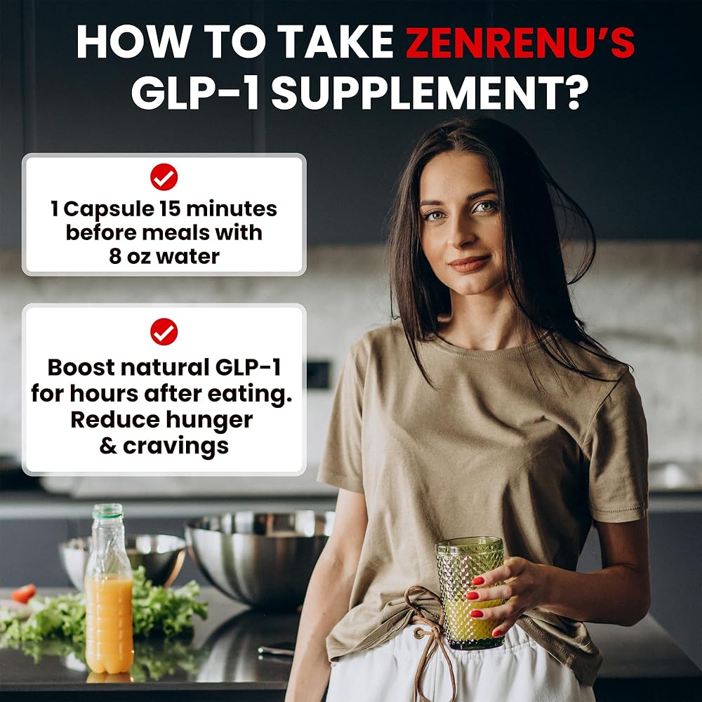 Zenrenu GLP-1 Supplement for Women - 60 Vegan Capsules - image 4