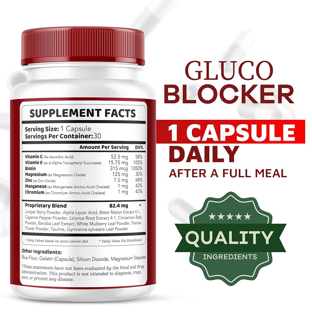 LIVORKA GlucoBlocker Support Supplement Capsules - 300 Capsules - image 4