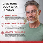 NUTRAHARMONY Panax Ginseng 1500mg Energy & Focus - 120 Capsules - image 2