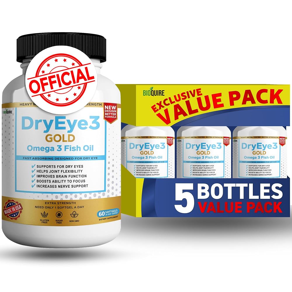 BIOQUIRE Dry Eye 3 Gold Omega 3 Fish Oil