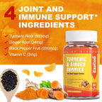 EAZGOO Turmeric Curcumin Gummies 500mg - 60 Count - image 2