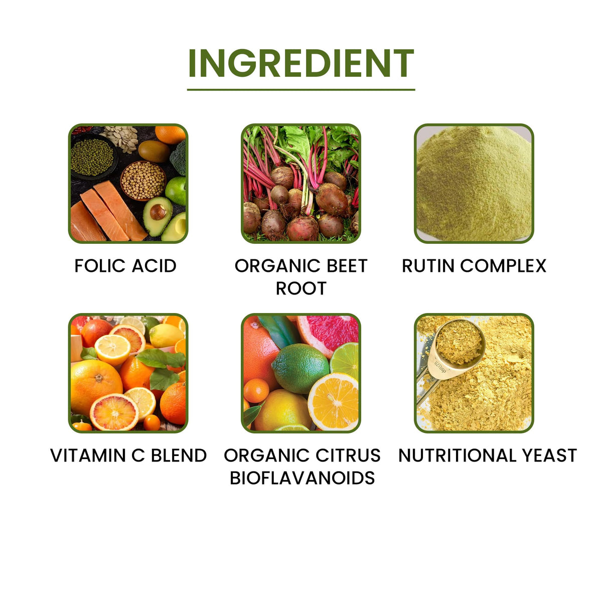 Green Organic Supplements Vitamin B12 & Folic Acid Complete - 90 Capsules - image 2