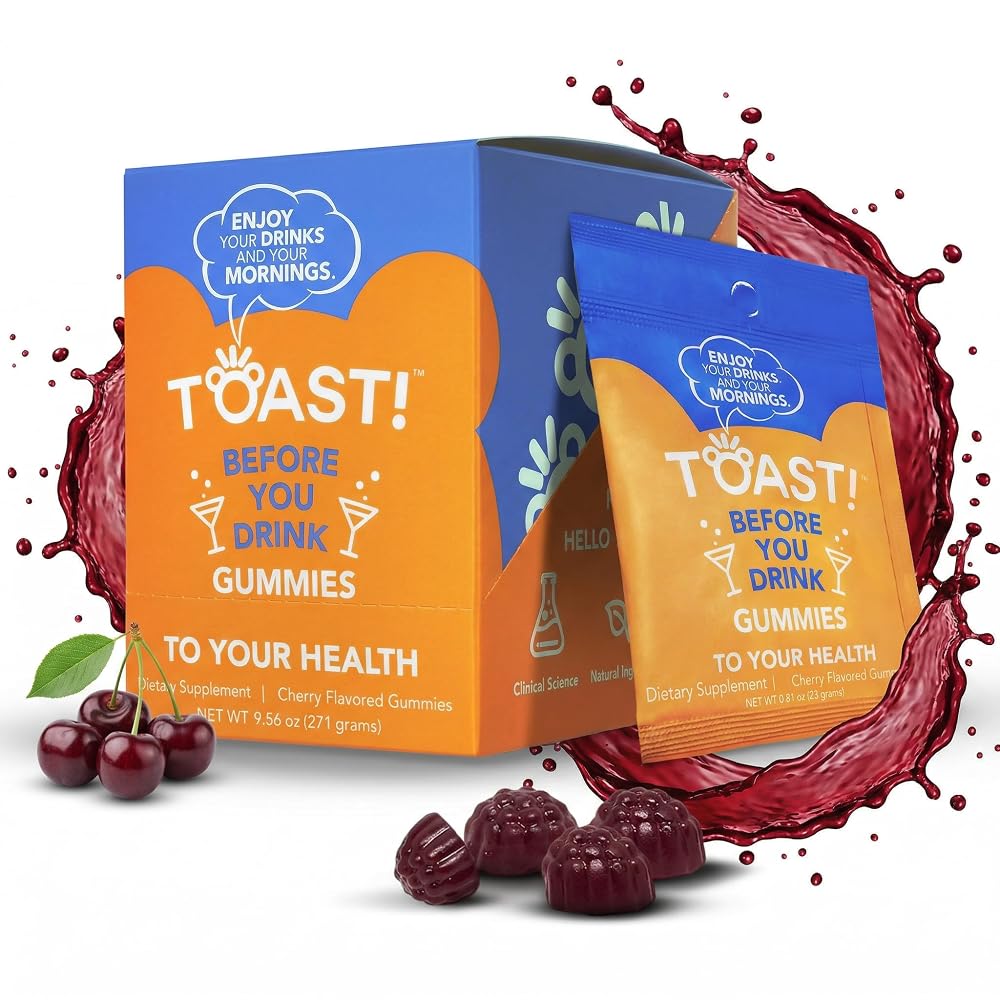 Toast! Before You Drink Gummies - Pre Alcohol Liver Support