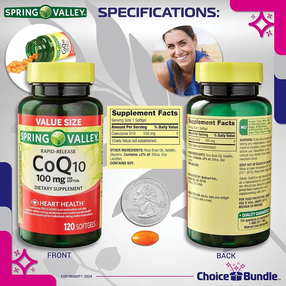 Choice Bundle Spring Valley Rapid-Release CoQ10