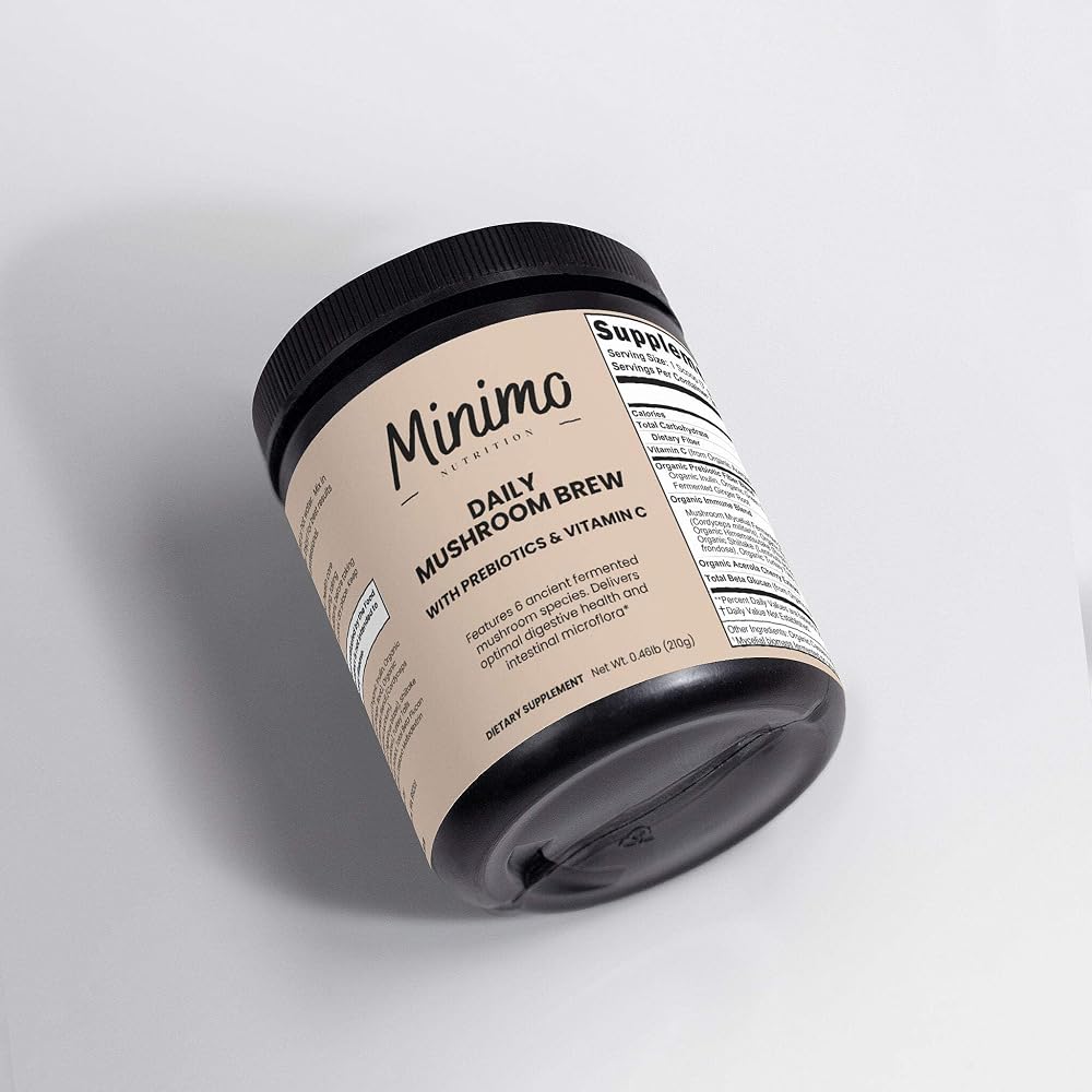 Minimo Nutrition Organic Mushroom Blend Powder for Energy & Immunity - image 5