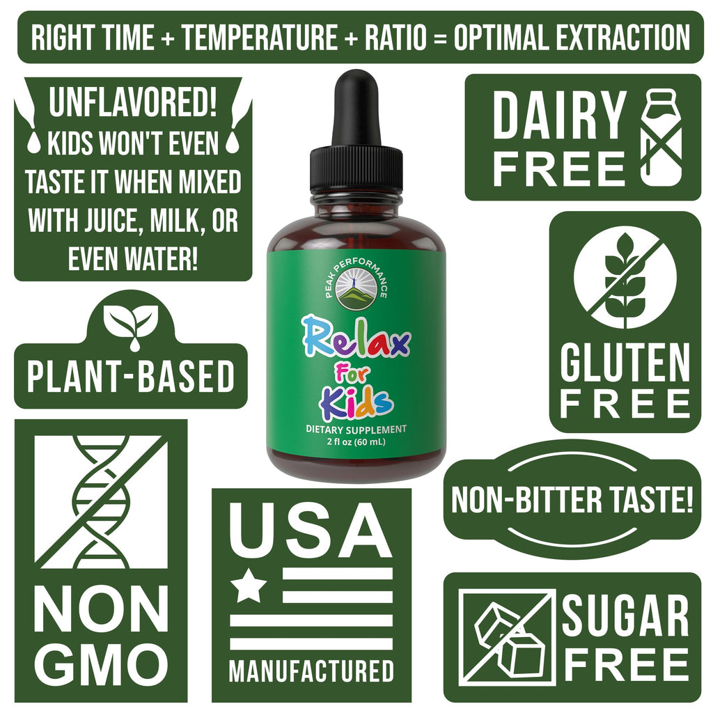 Peak Performance Kids Calm Liquid Drops for Relaxation - 2 Fl Oz - image 8