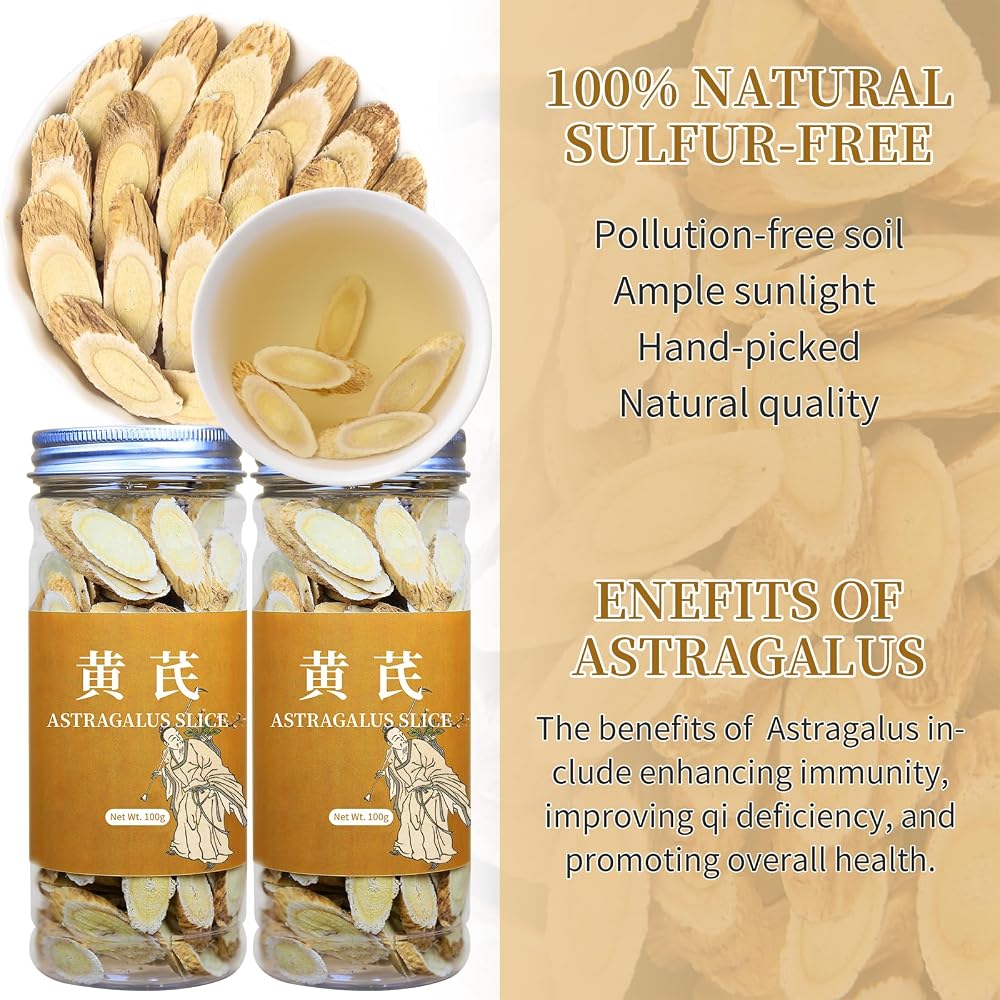 Wanhua Hall Astragalus Root Slices Tea Huang Qi - 200g - image 3