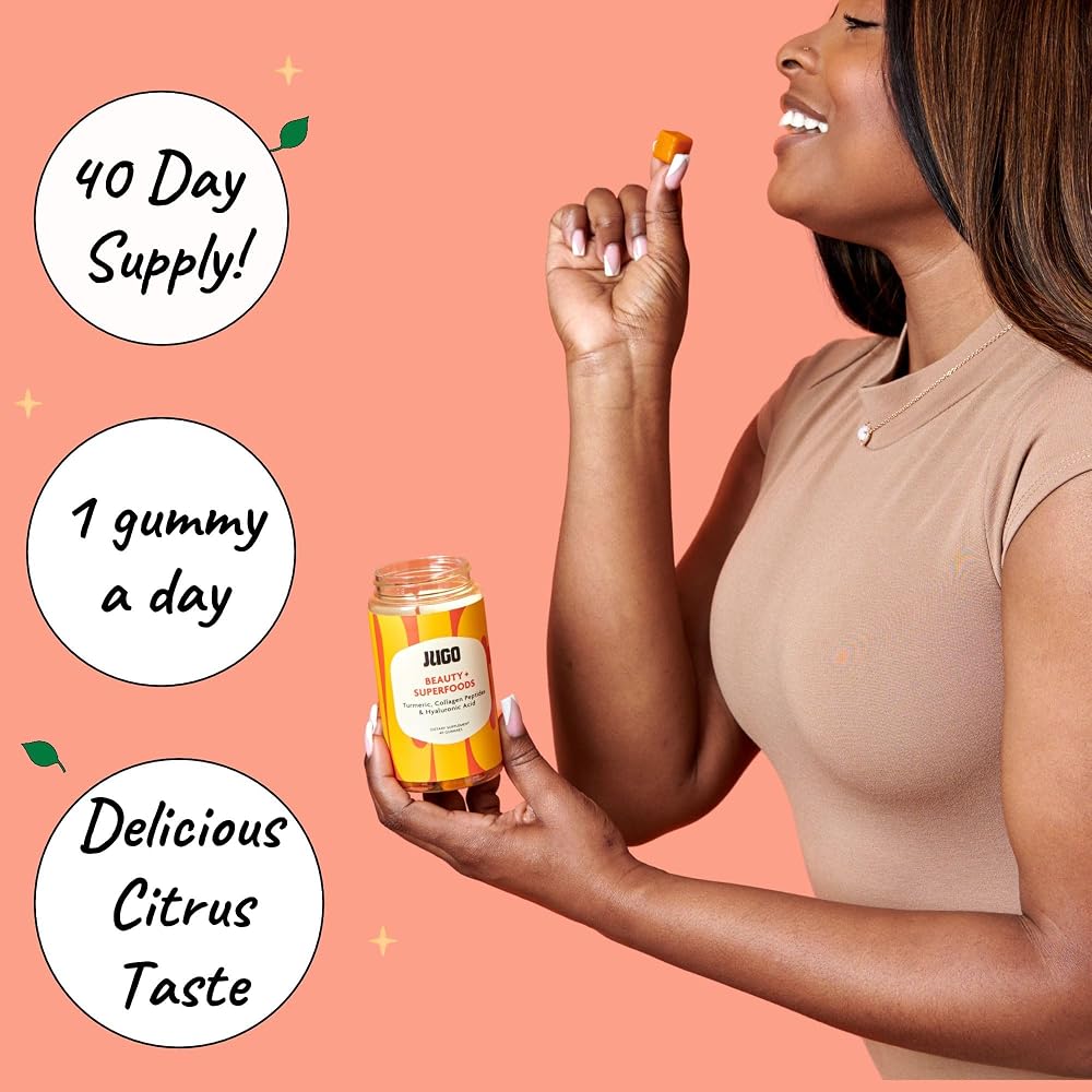 Jugo Beauty + Superfoods Collagen Gummies for Hair, Skin & Nails - 40 Count - image 7