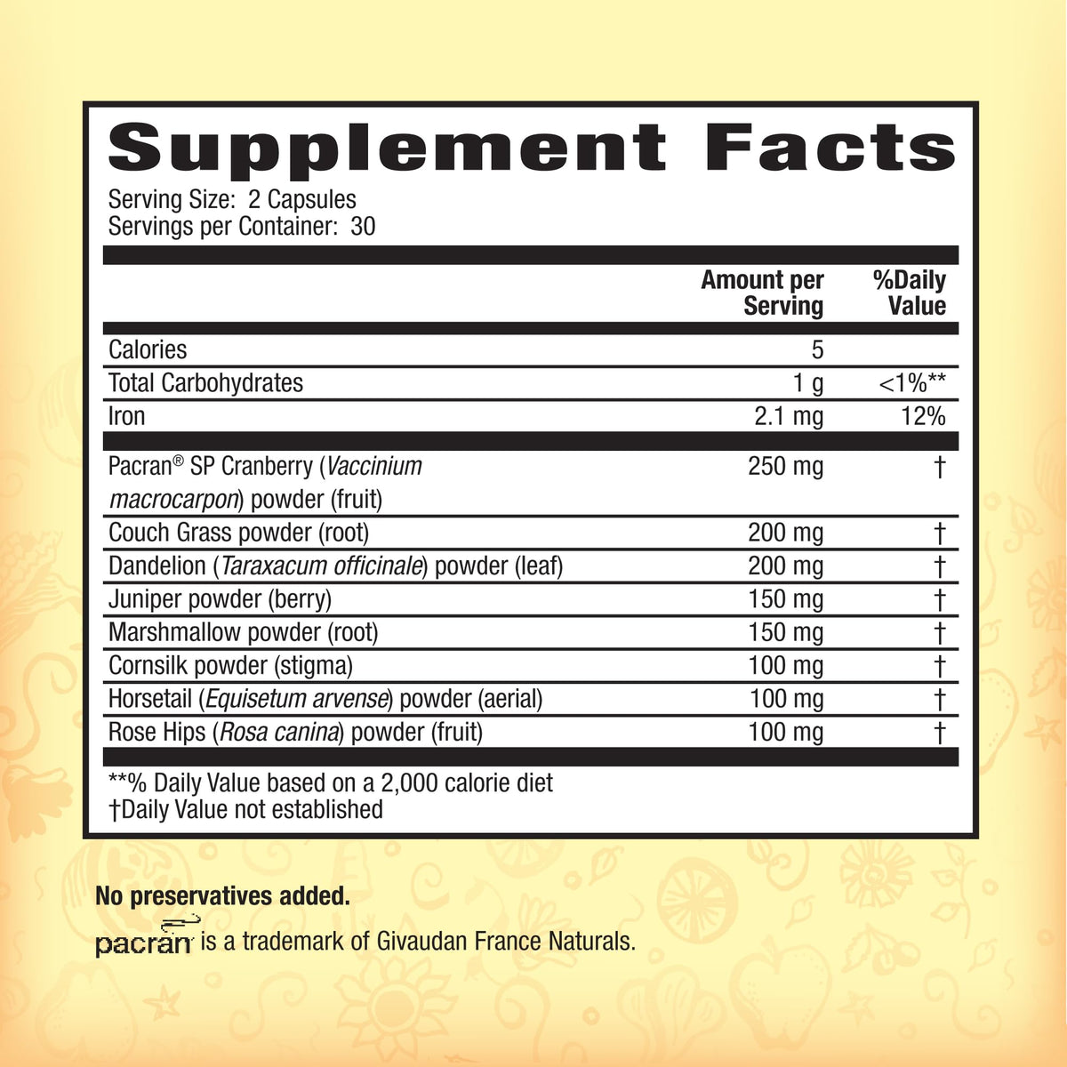 Nature's Secret Urinary Flush & Support Cranberry Capsules - 60 Count - image 2