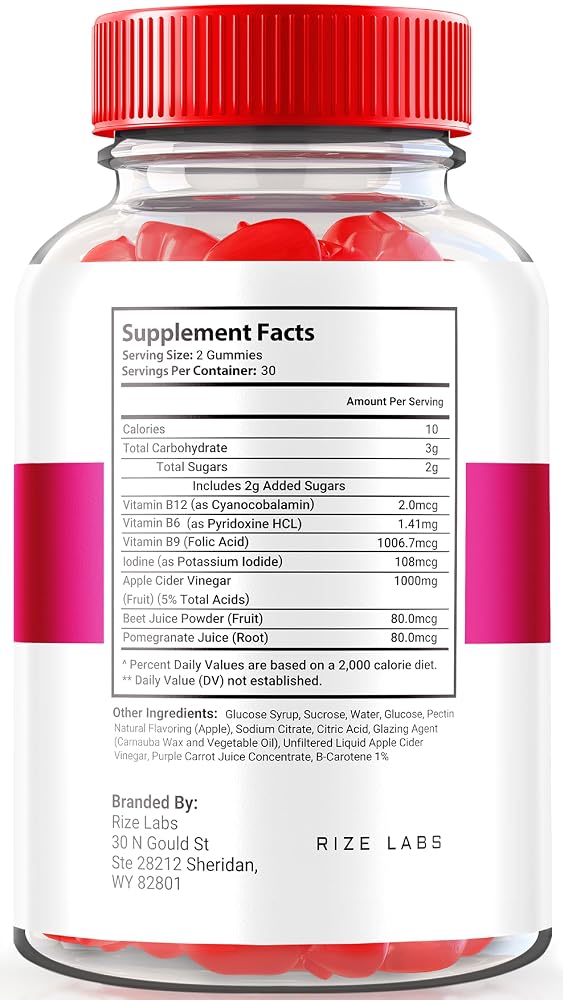 rize labs Keto Ripped ACV Gummies Weight Loss Support - 120 Gummies - image 2
