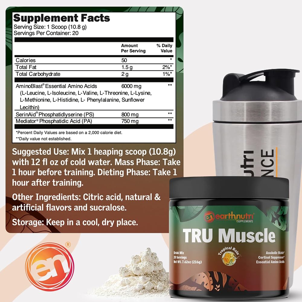 EarthNutri Phosphatidic Acid Supplement Powder - 20 Servings - image 4