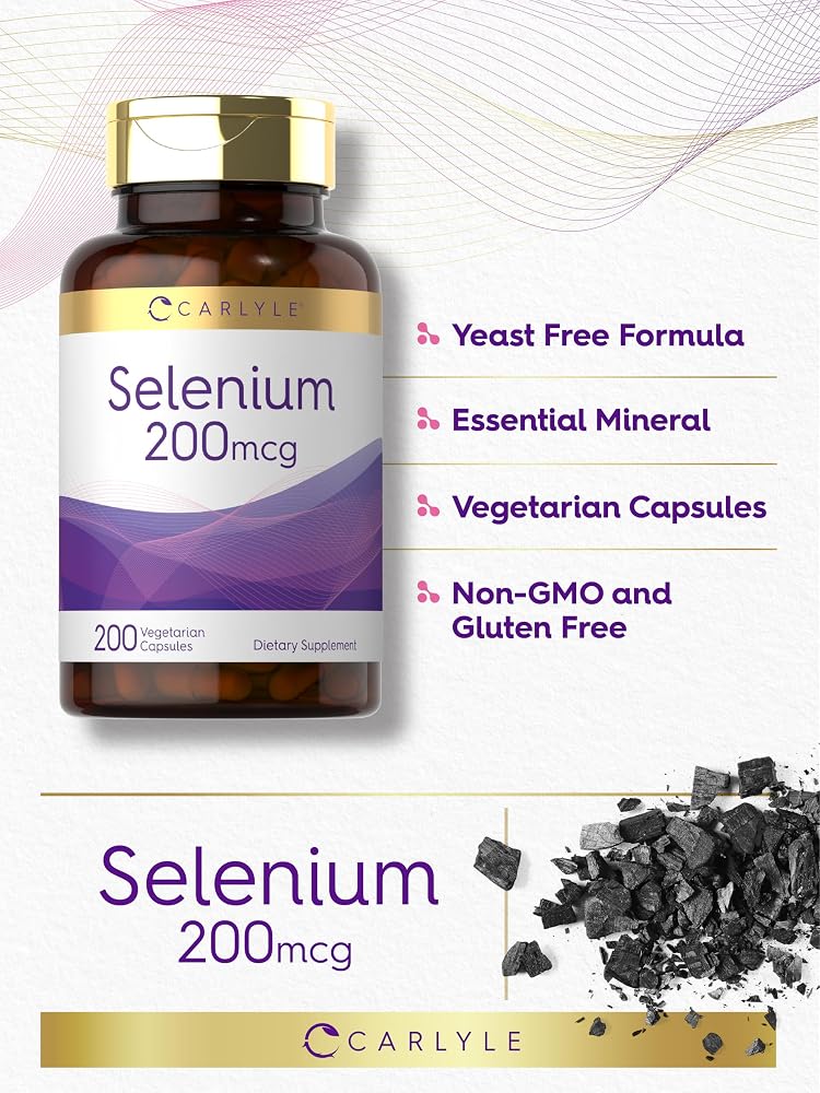 Carlyle Yeast Free Selenium 200 mcg - 200 Capsules - image 4