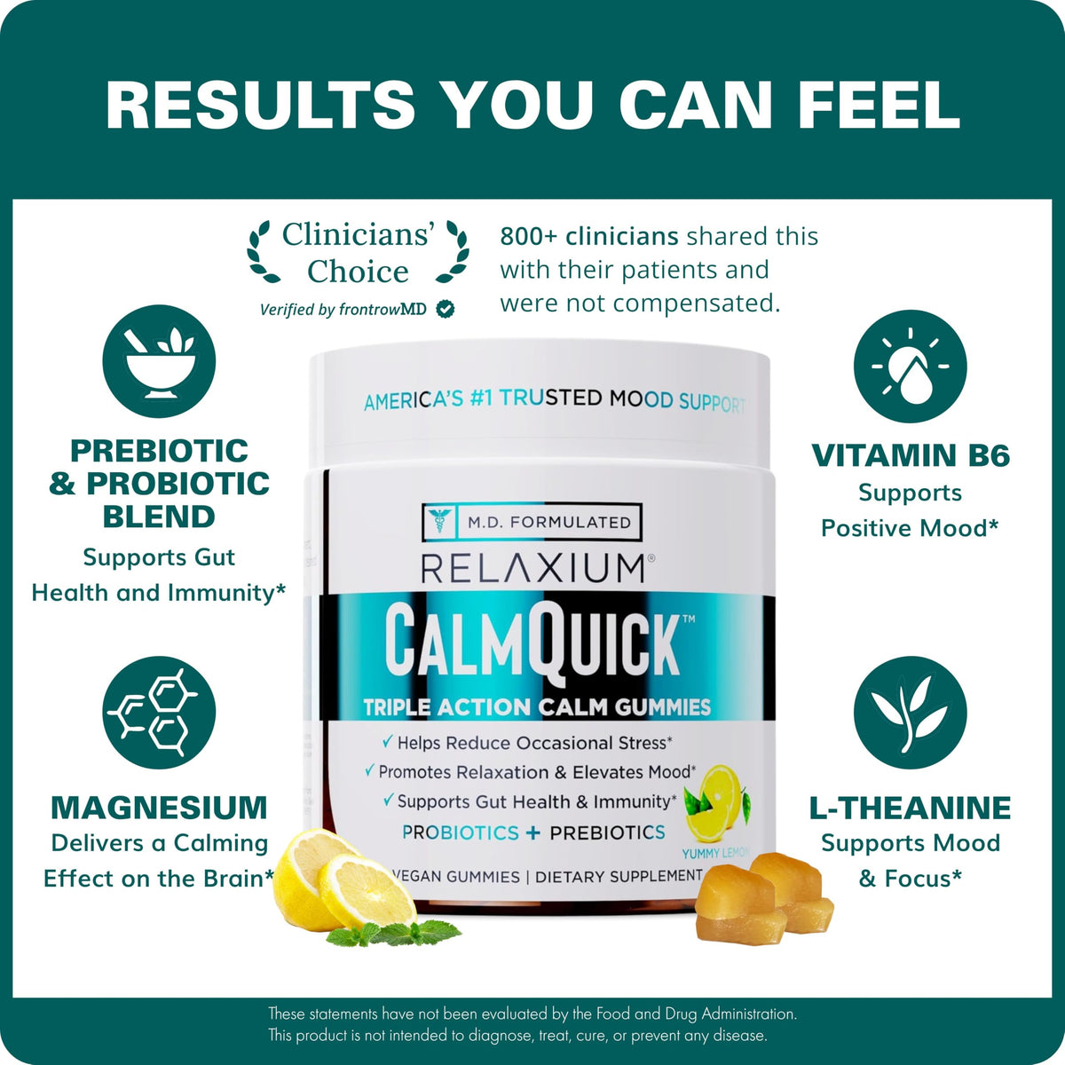 Relaxium Calm Gummies with L-Theanine, Magnesium & B6 - 60ct - image 3