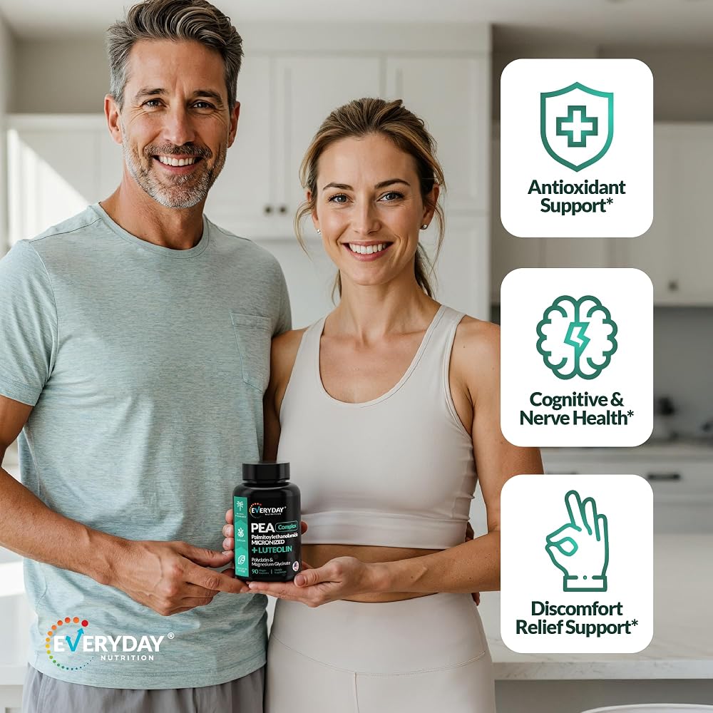 EVERYDAY NUTRITION Palmitoylethanolamide (PEA) 600mg - 90 Capsules - image 6