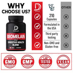 DEDICAD Bromelain 500mg Digestive Enzyme Supplement - 210 Capsules - image 4