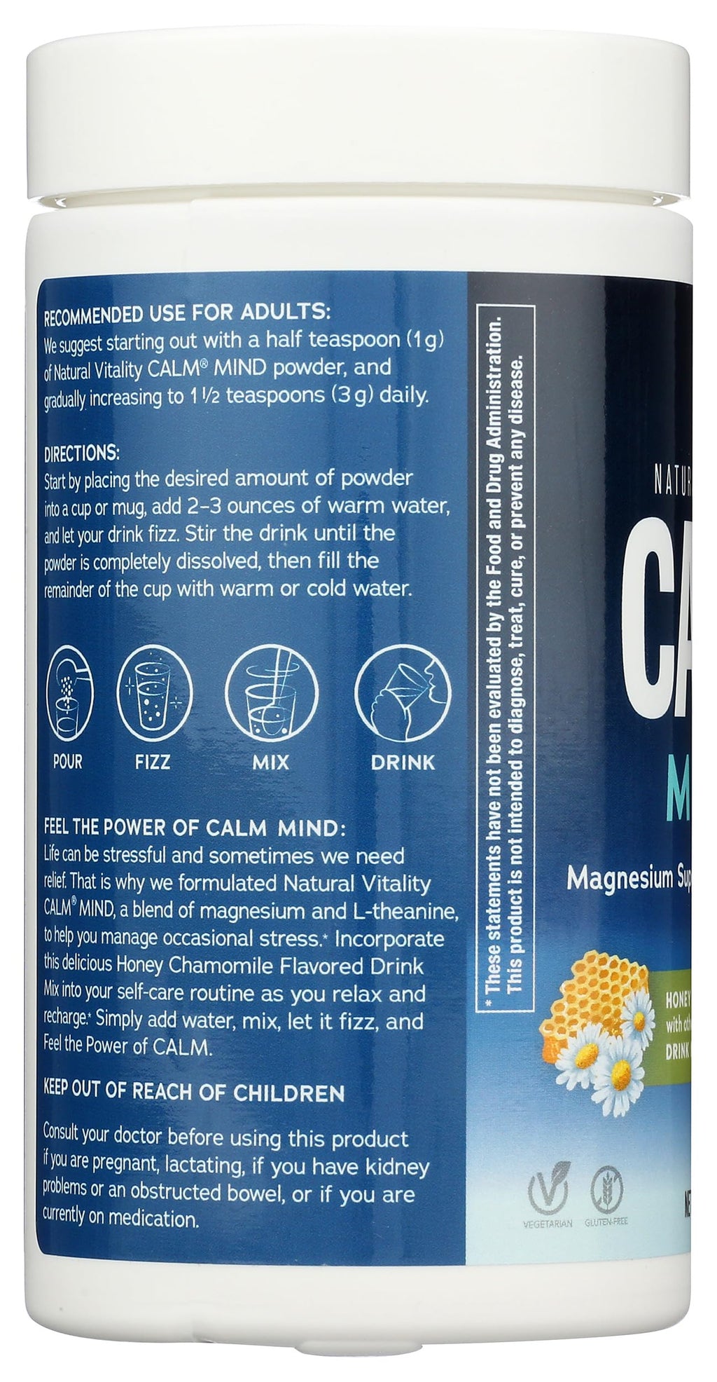 Natural Vitality Honey Chamomile Calm Mind Powder - 6 oz - image 4
