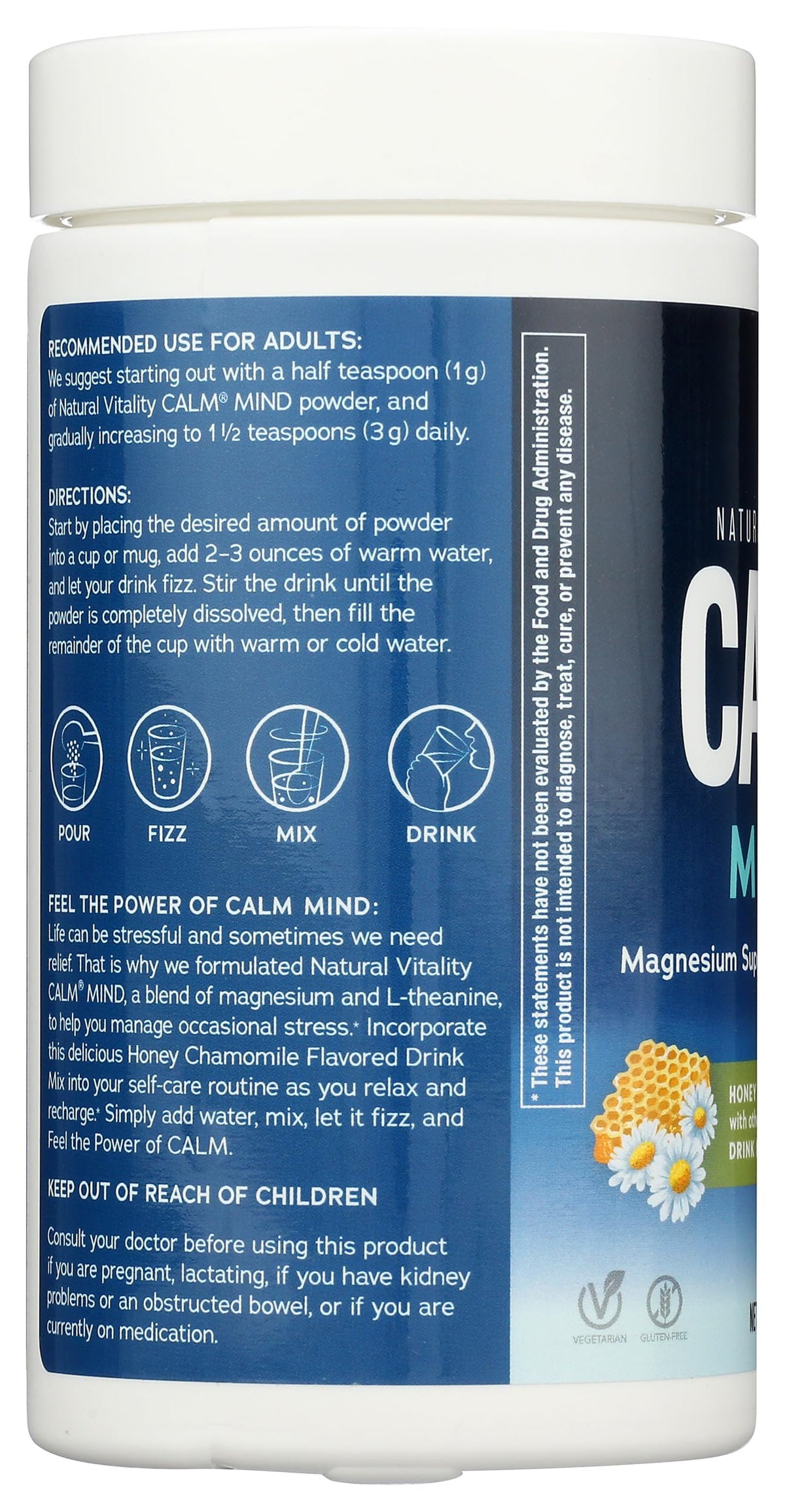Natural Vitality Honey Chamomile Calm Mind Powder - 6 oz - image 4