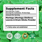Herbsforever Moringa Oleifera Leaf Powder Supergreen - 230g - image 4